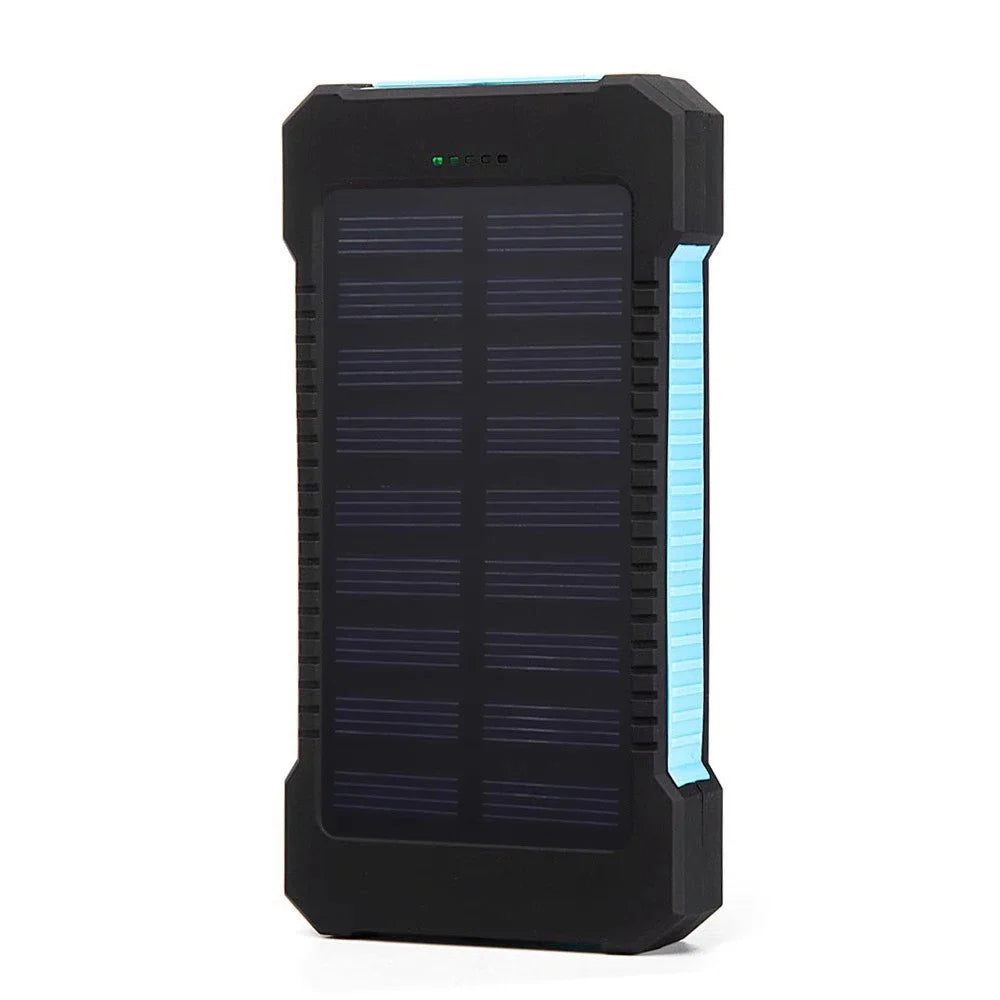 Solar Power Bank 200000Mah Waterproof Portable Solar Panel Charger Powerbank for Iphone17 Samsung Huawei Xiaomi External Battery
