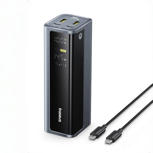 145W Power Bank 20800Mah Dual USB a USB C PD 100W Fast Charging Digital Display Portable Powerbank for Laptop Phone Steam