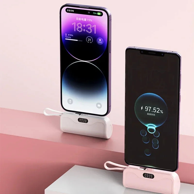 Mini Portable Mobile Phone Charger External Battery Power Bank Plug and Play Suitable for Apple Samsung Huawei Xiaomi 10000Mah