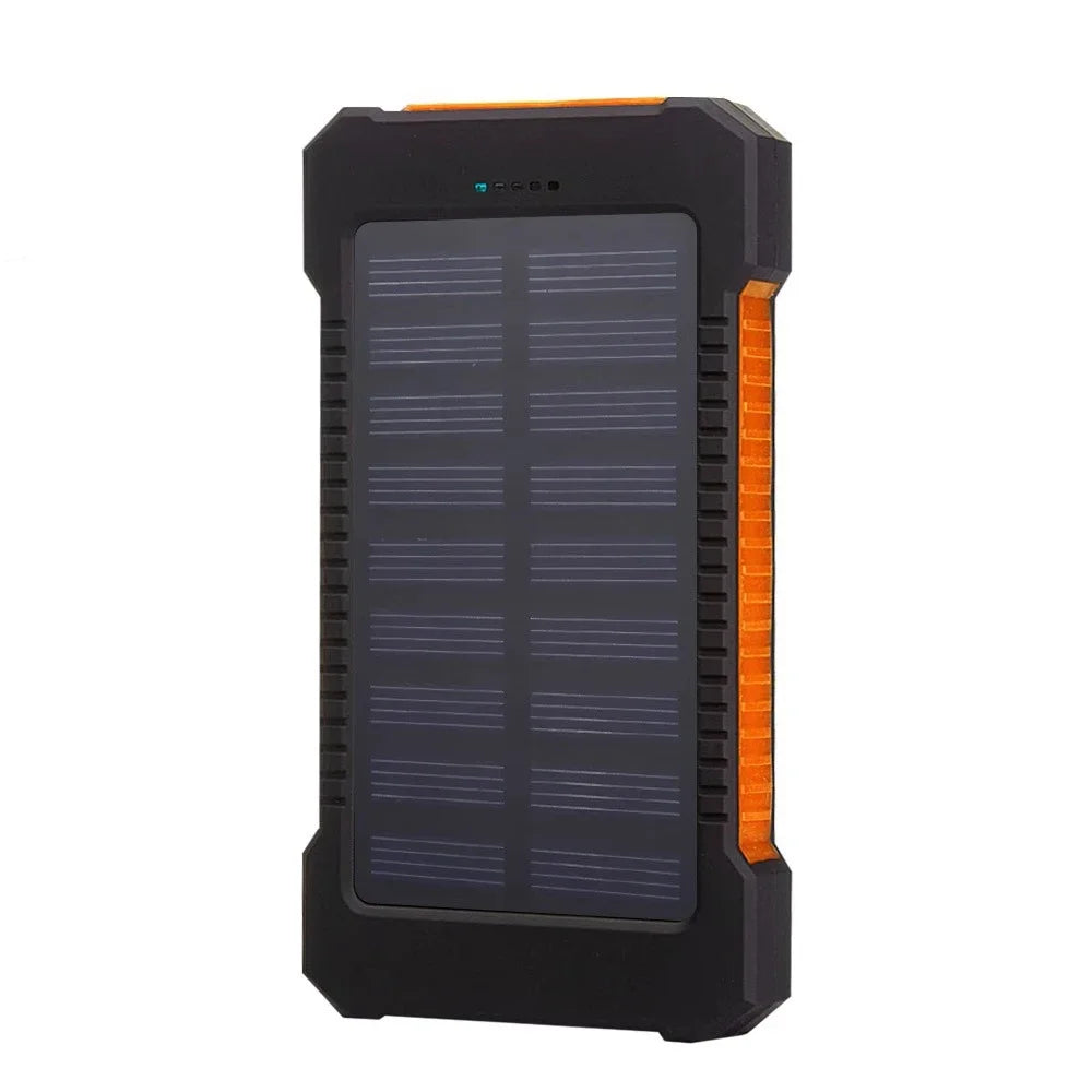Solar Power Bank 200000Mah Waterproof Portable Solar Panel Charger Powerbank for Iphone17 Samsung Huawei Xiaomi External Battery