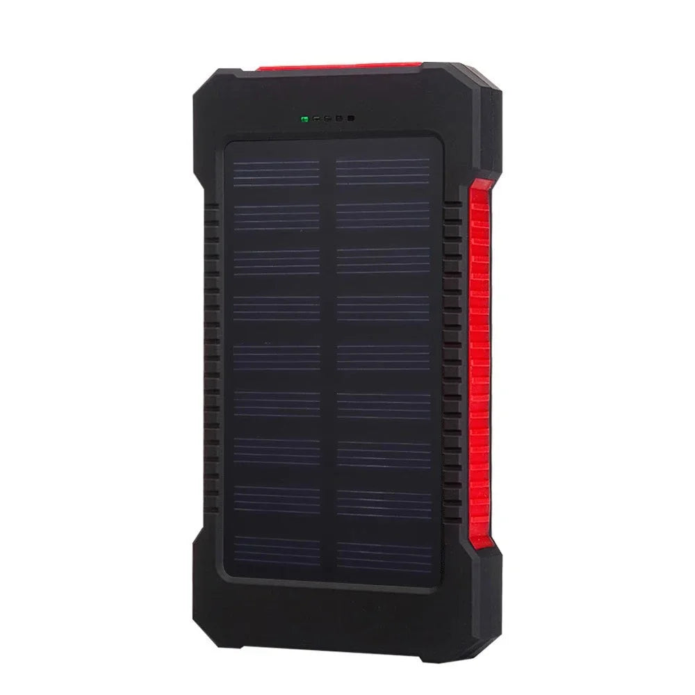 Solar Power Bank 200000Mah Waterproof Portable Solar Panel Charger Powerbank for Iphone17 Samsung Huawei Xiaomi External Battery