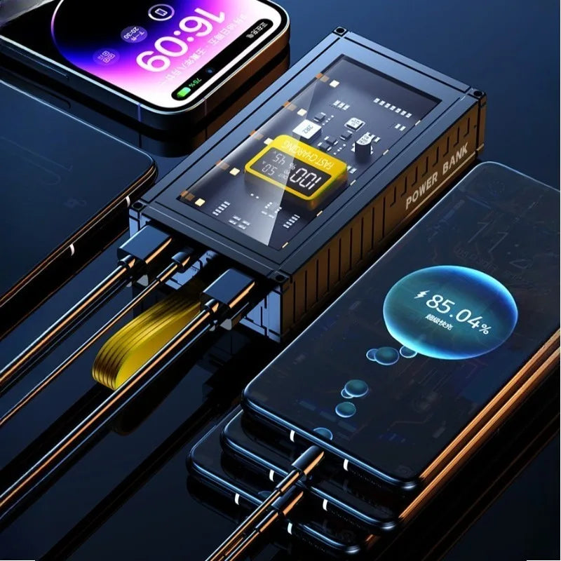 50000Mah Power Bank 120W PD20W Super Fast Charge Portable Charger for Iphone Samsung Huawei Powerbank External Battery Powerbank