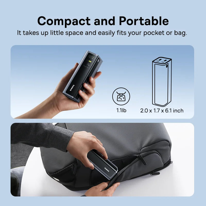 145W Power Bank 20800Mah Dual USB a USB C PD 100W Fast Charging Digital Display Portable Powerbank for Laptop Phone Steam