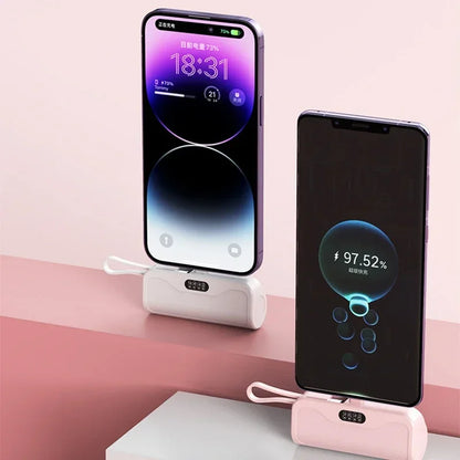 Mini Portable Mobile Phone Charger External Battery Power Bank Plug and Play Suitable for Apple Samsung Huawei Xiaomi 10000Mah