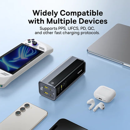 145W Power Bank 20800Mah Dual USB a USB C PD 100W Fast Charging Digital Display Portable Powerbank for Laptop Phone Steam