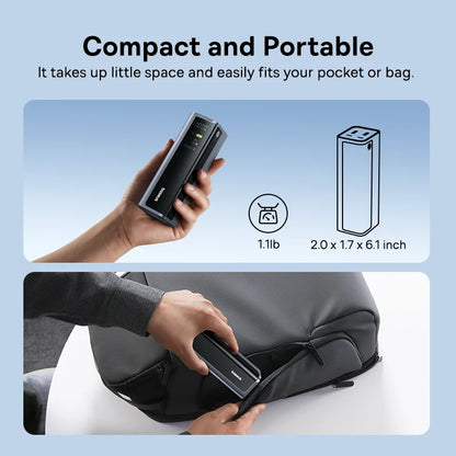 145W Power Bank 20800Mah Dual USB a USB C PD 100W Fast Charging Digital Display Portable Powerbank for Laptop Phone Steam